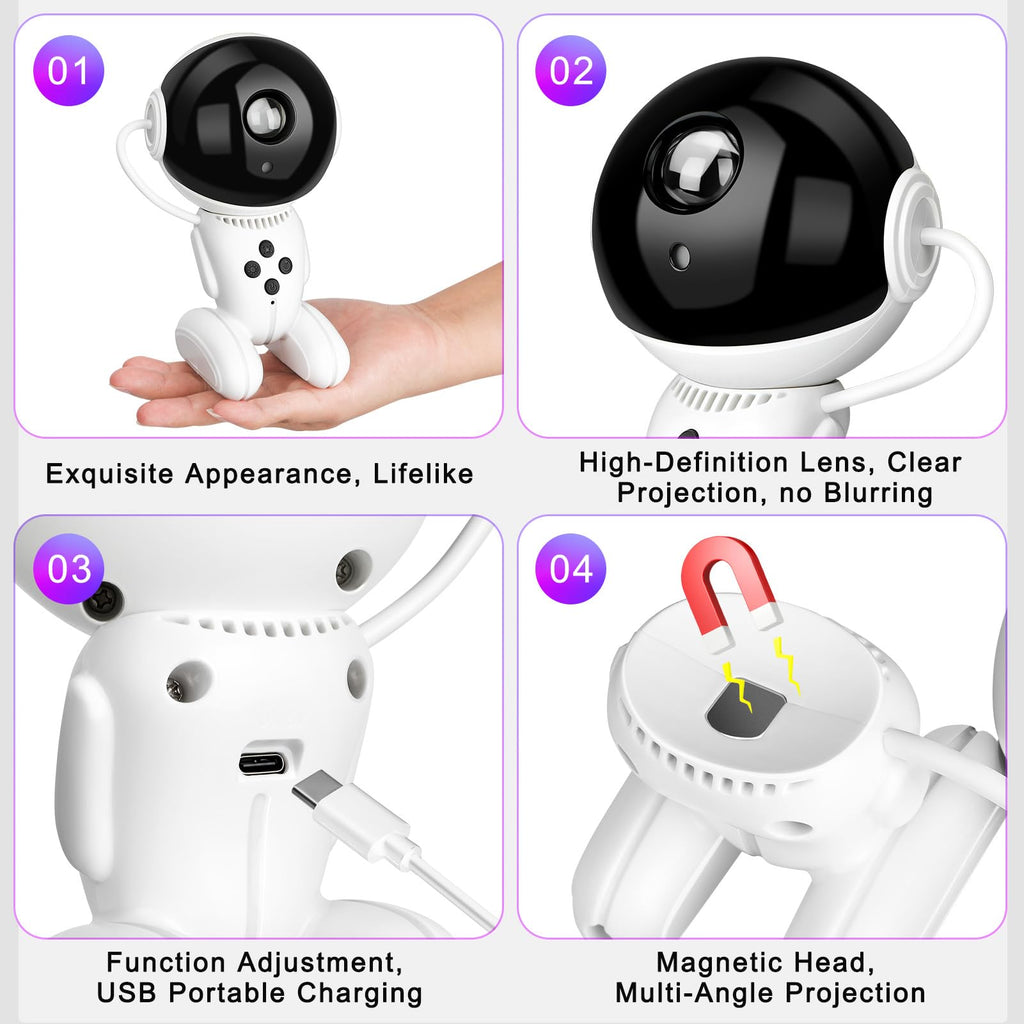 Astronaute Galaxy Night Light