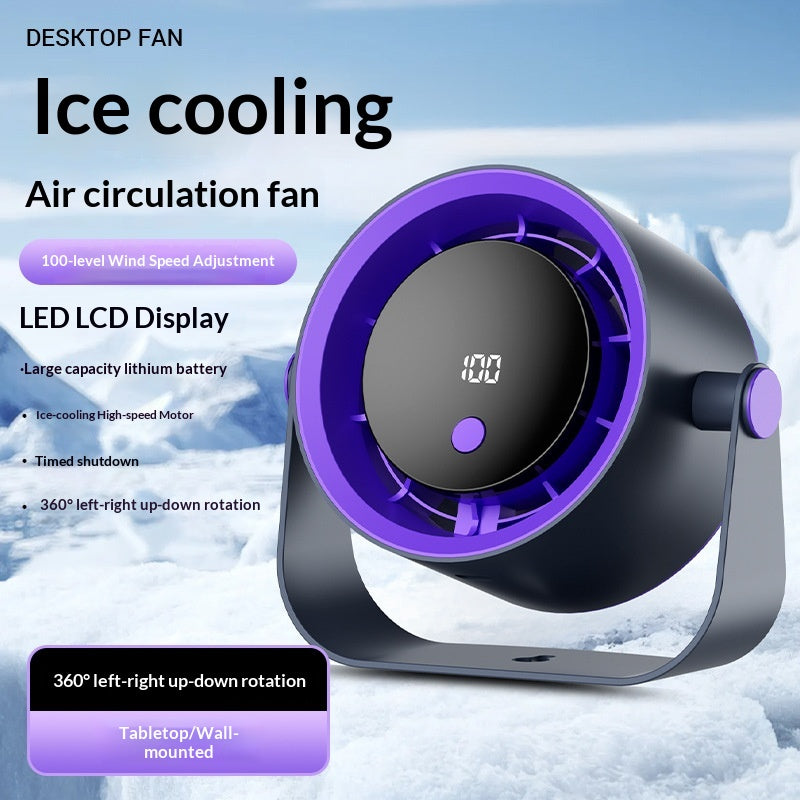 Charge de bureau ménager Smart Digital-display Mini ventilateur