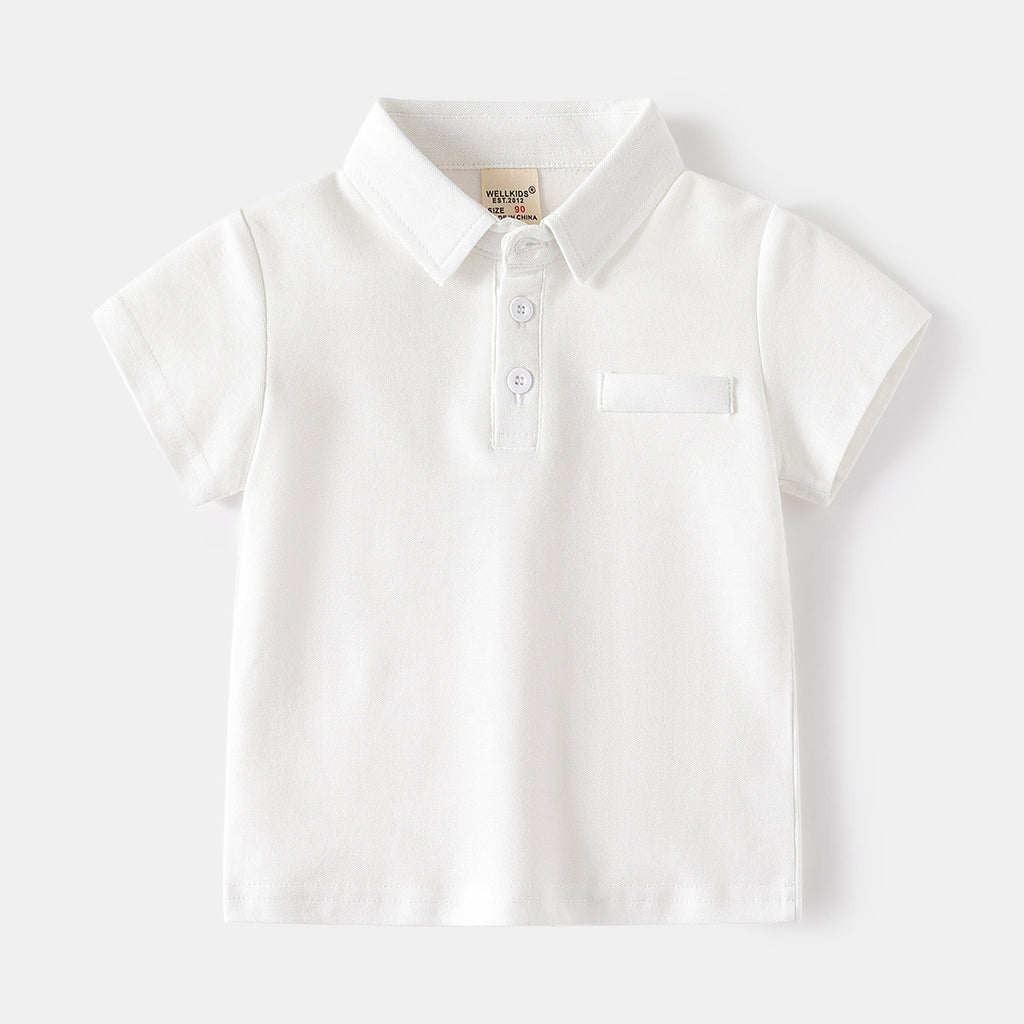 Chemise Polo coton manches courtes pour garçons