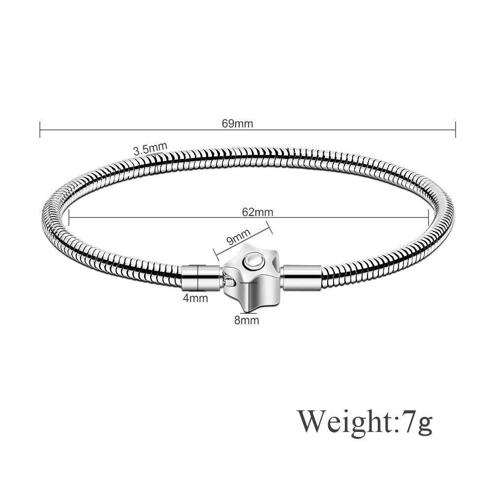 Bracelet multi brins Blush-pink de style européen et américain Couples Bracelet en cristal