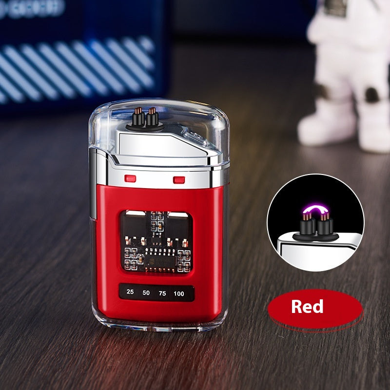 Cas transparent créatif Electronic Pulse Lighter