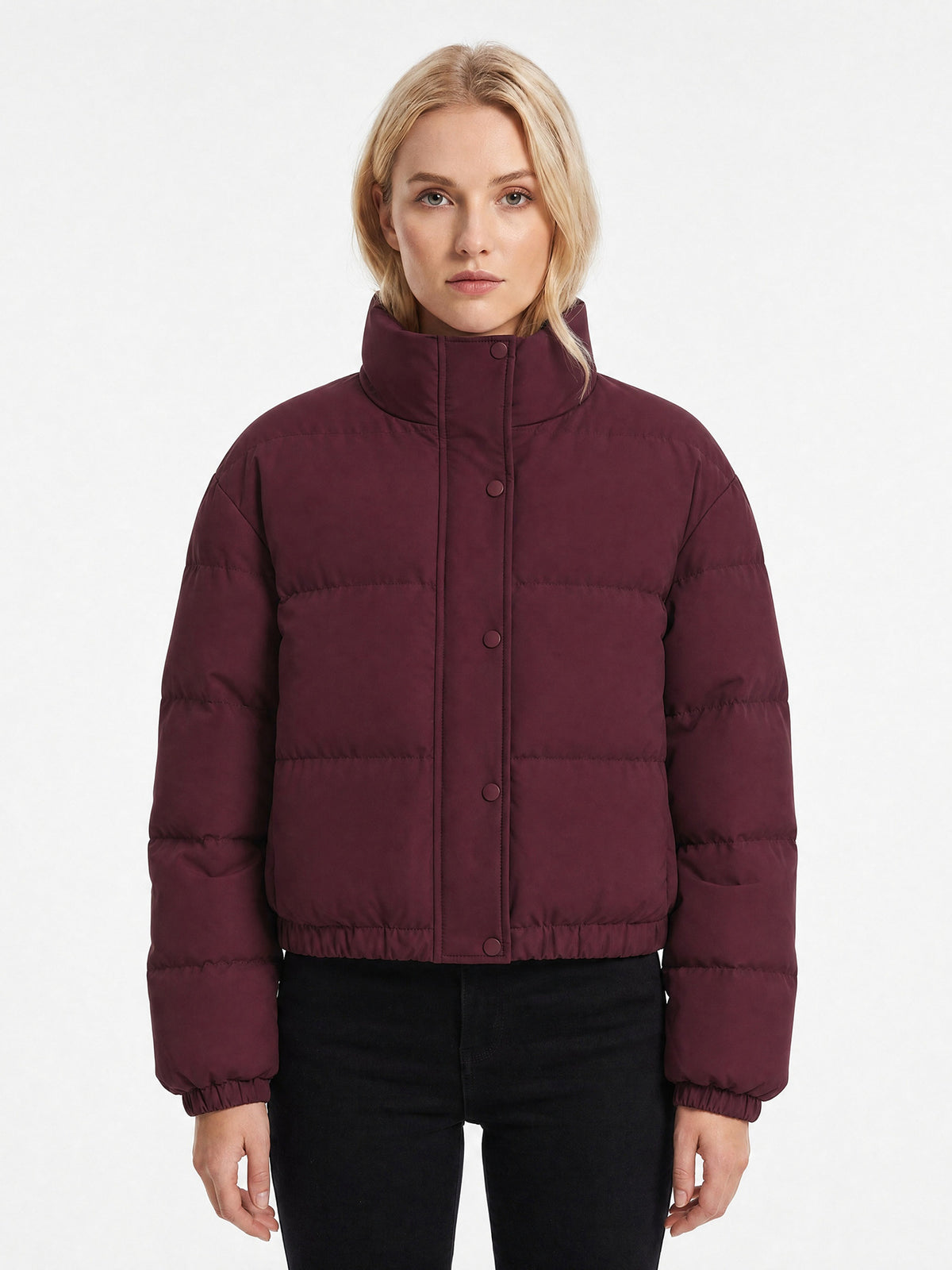 Coat Small Bread Suit Short Vertical Collar European And American Women's Winter Fashion C