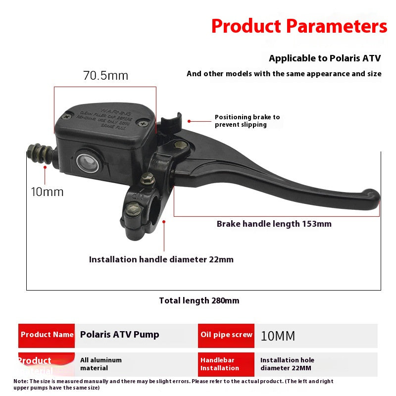ATV ATV Accessoires 500CC Motorcycle Disque Brake OilPump
