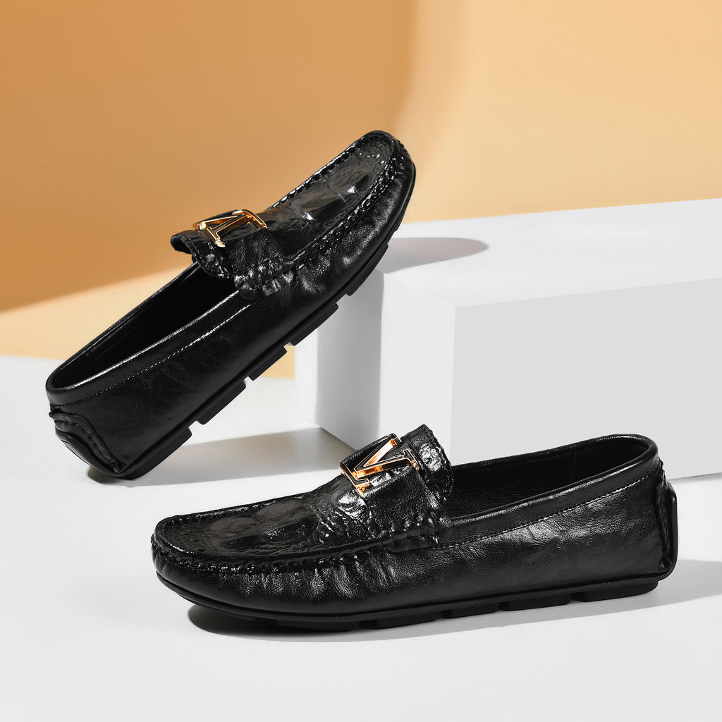 Chaussures en cuir véritable Casual Homme style britannique