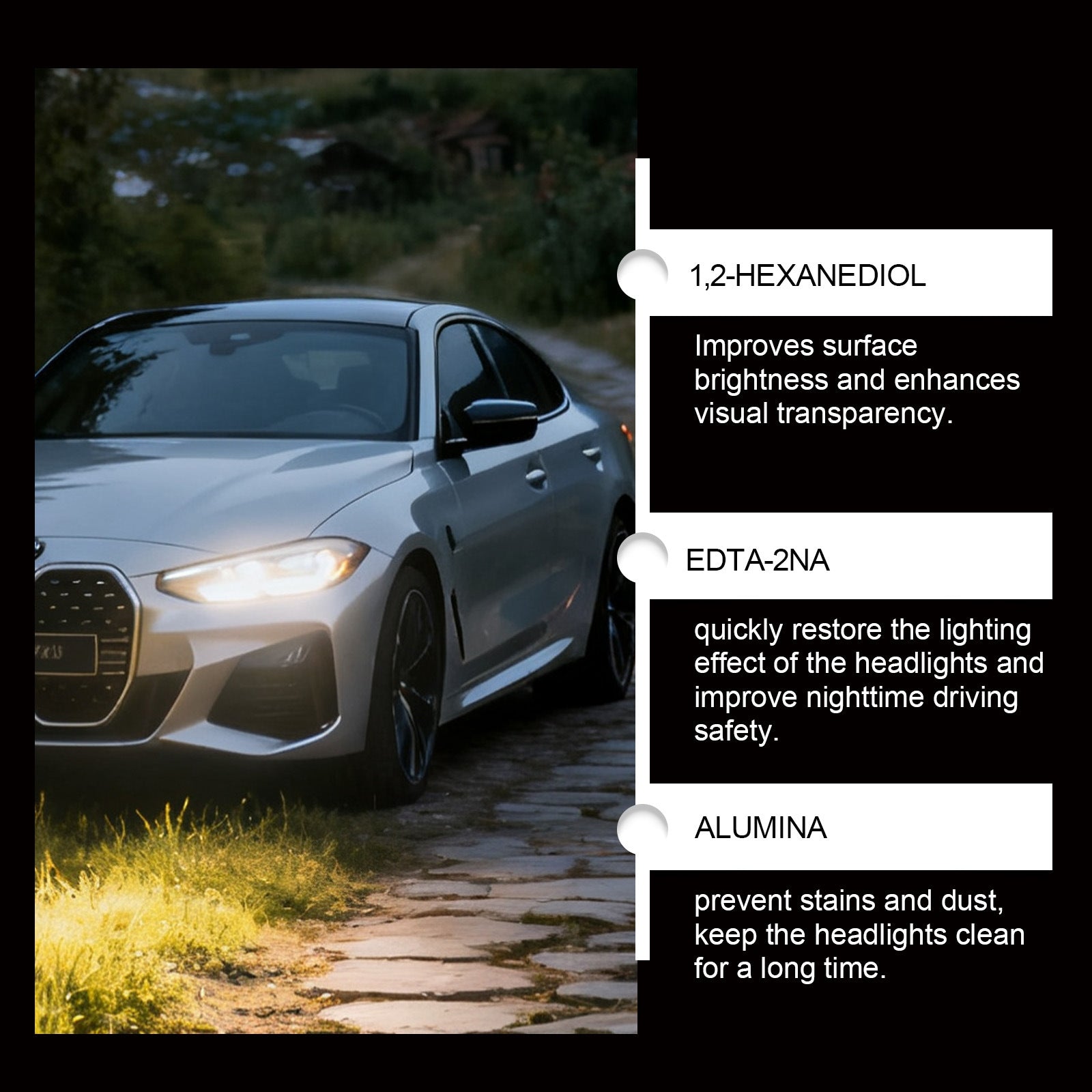 Produit d'entretien des phares HOMONTH pour les phares de voiture