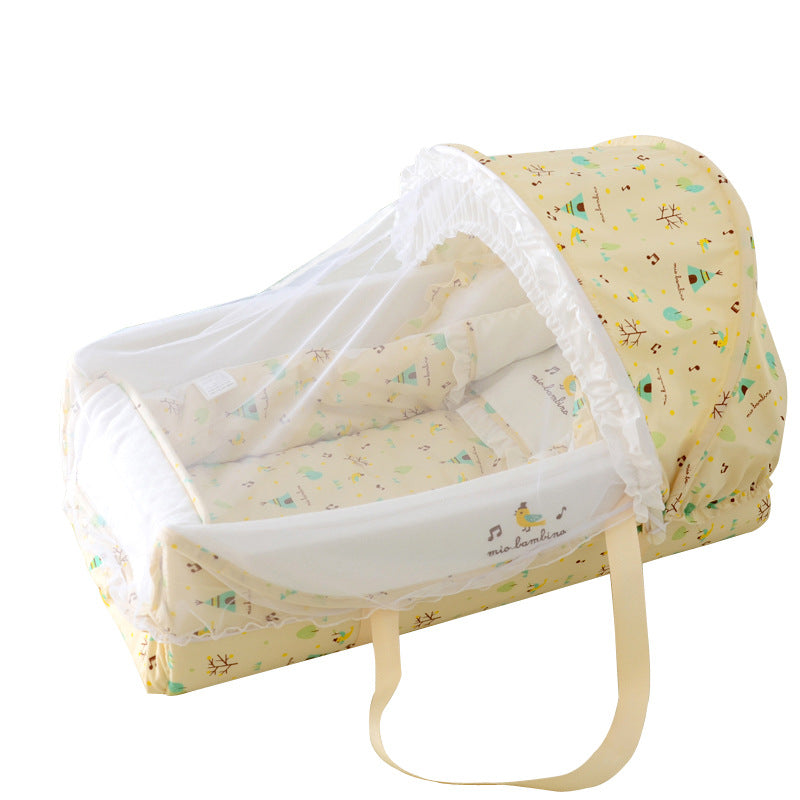 Crib portable avec berceau dans le lit