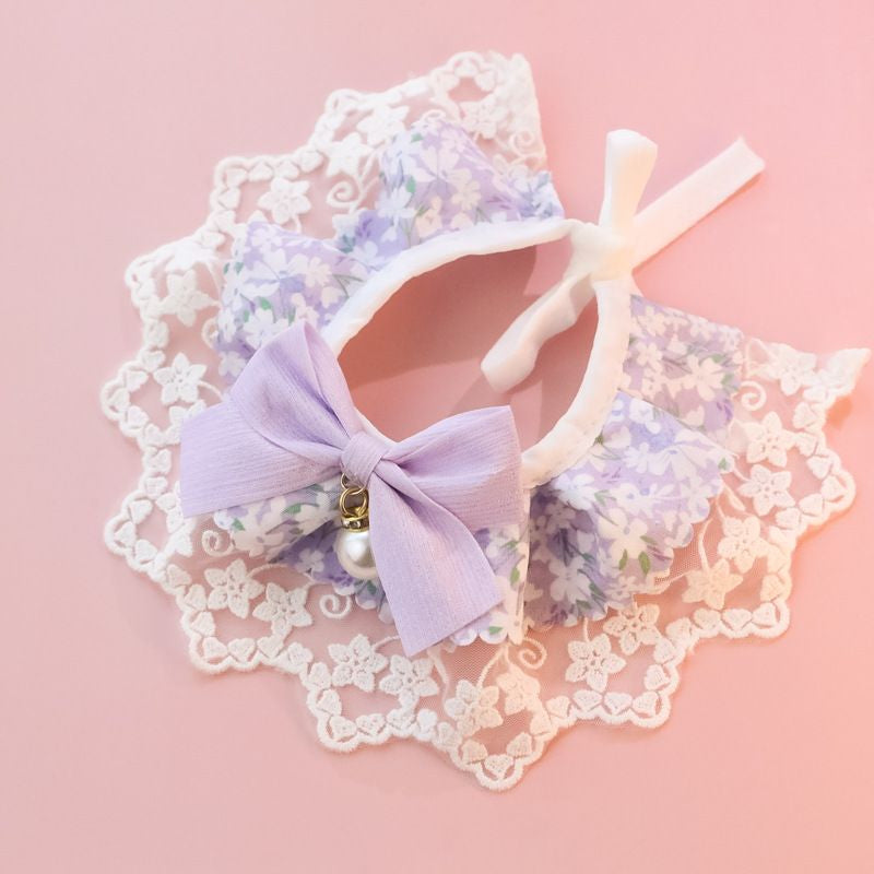 Chats Innocent Series Bib de chien en dentelle