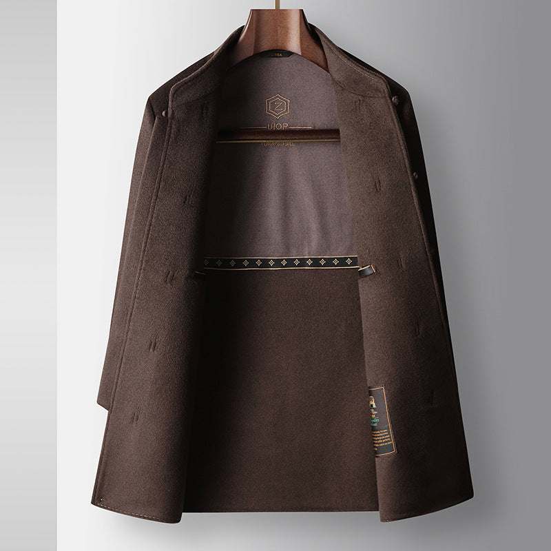 Veste chaude en laine pour hommes en manteau de laine chinois