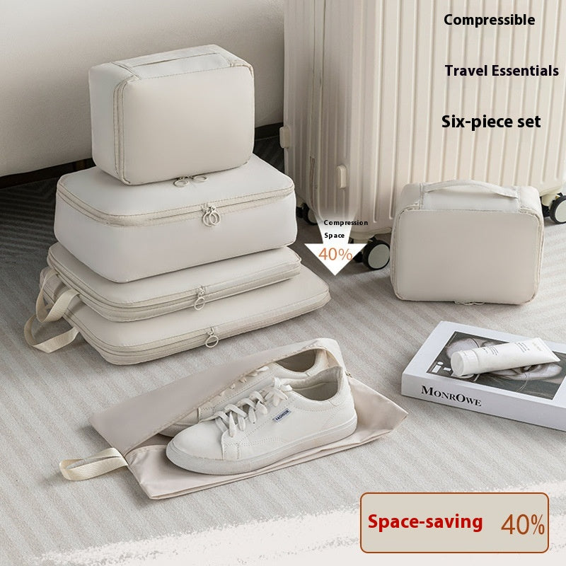 Bagage de voyage Buggy Bag Mémoire Costume de vêtements comprimé en six pièces