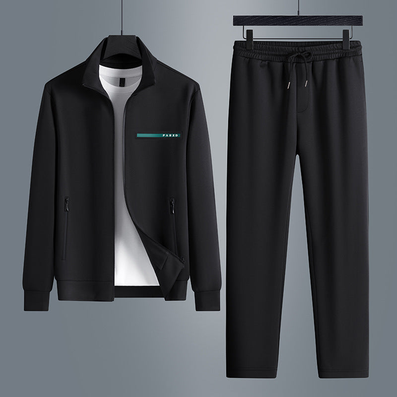 Haut de gamme deux-pièces à manches longues costumes de sport occasionnels hommes