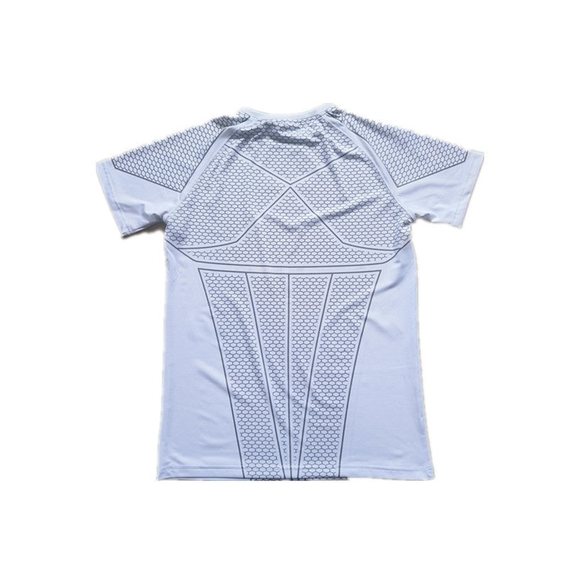 T-shirt homme pour le sport et la remise en forme Séchage rapide Breathable Stretchy and Slim-fit