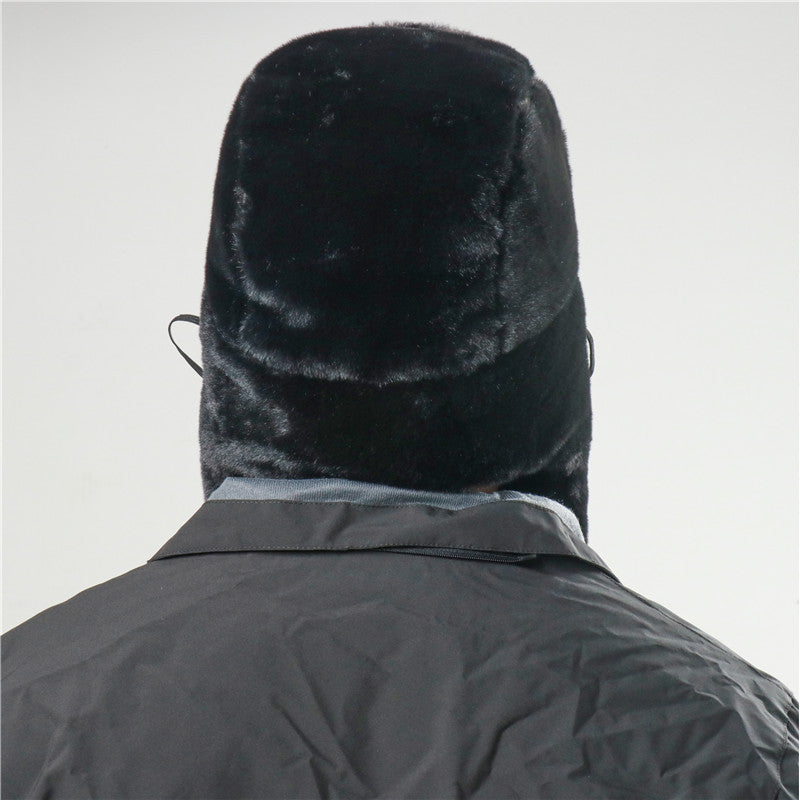 Ushanka Hommes et femmes Imitation Lapin fourrure extérieure Earmuffs Chapeau