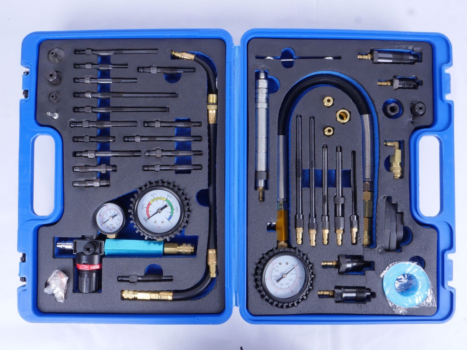 46X Diesel essence moteur testeur de compression perte de pression fuite testeur Master Kit