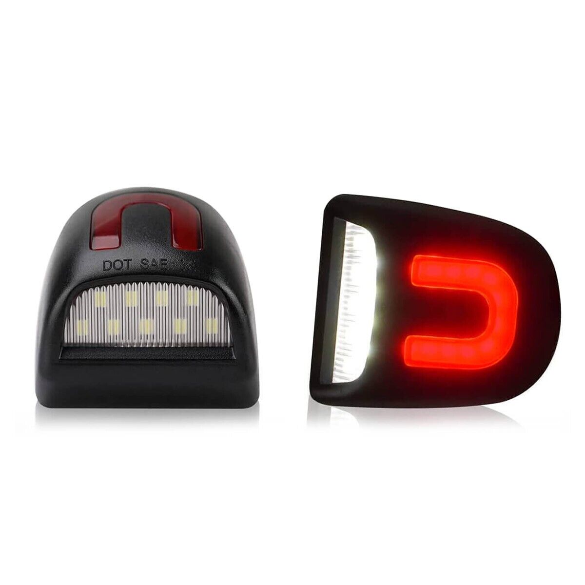 2X LED plaque de licence lumière rouge DRL lampe de tube pour Silverado GMC Sierra 1500 2500
