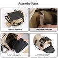 Transporteur d'animaux de compagnie pliable et amovible multifonctionnel pour les sorties
