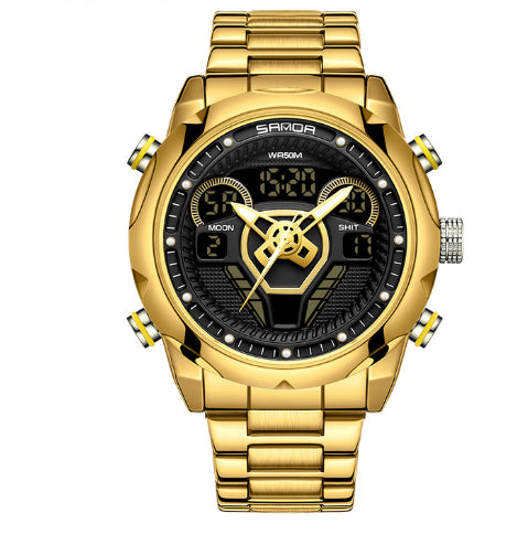 Homme montre mode lumineux étanche réveil électronique