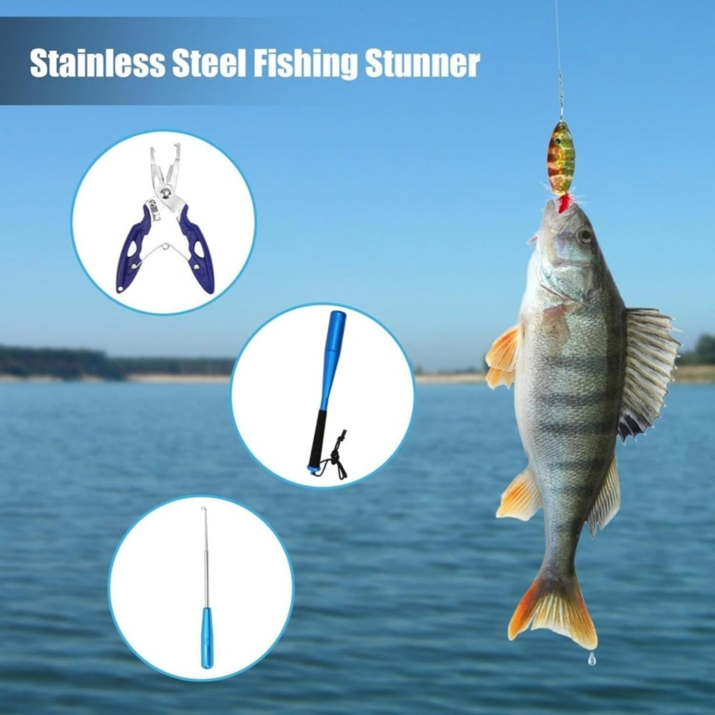 3-pièces Fish Killer Set 24,5 Cm Aluminium Fish Killer comprend pinces de pêche Et H