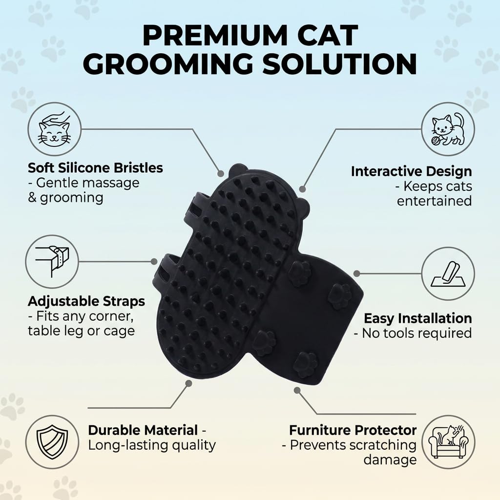 Auto-gromère de chat de 2pc