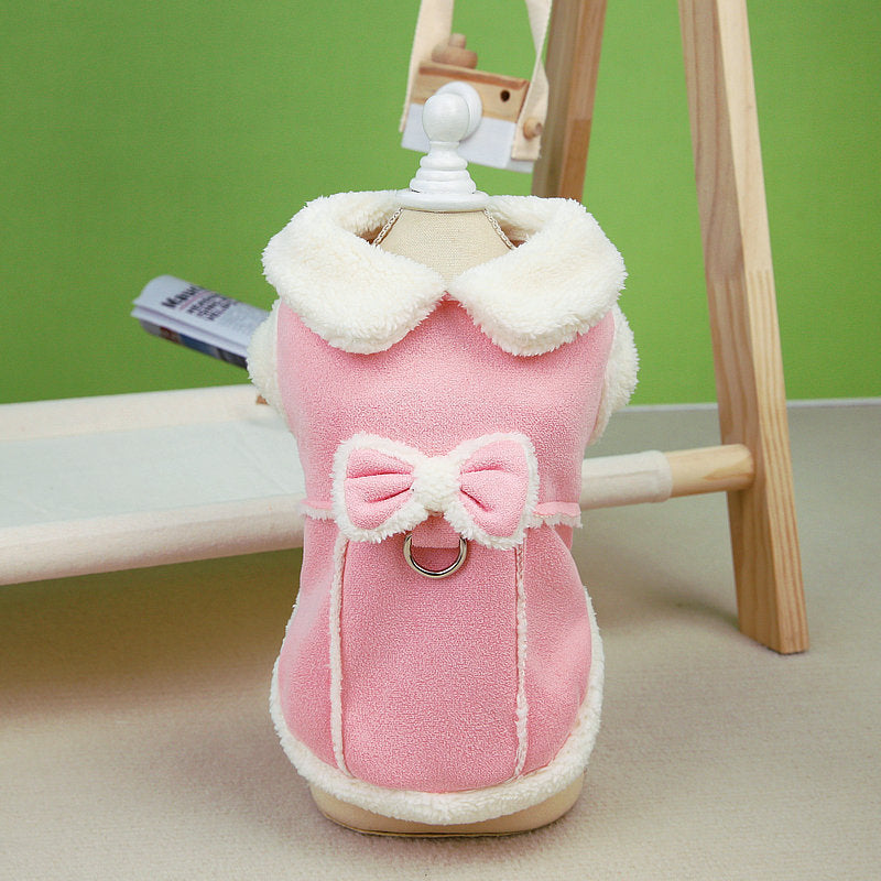 Manteau rembourré en coton pour chien chaud