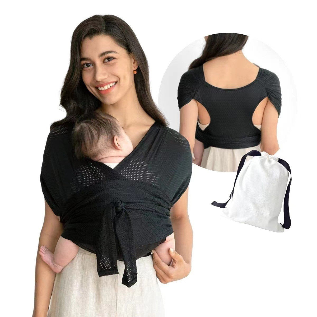 Grid Cross Simple Baby Sling Type de retenue avant de type X