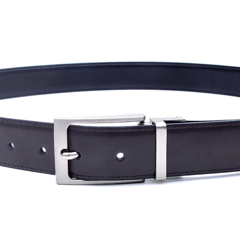 Ceinture de boucle d'épingle tournante pour homme