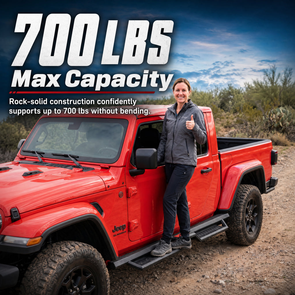 Planches de course de style hexagonal Compatibles avec la Jeep Gladiator Jt 4 Door 2020. Fabriqué avec C