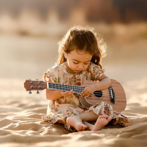 23en Ukulele de tableau de bord en bois de rose en acajou