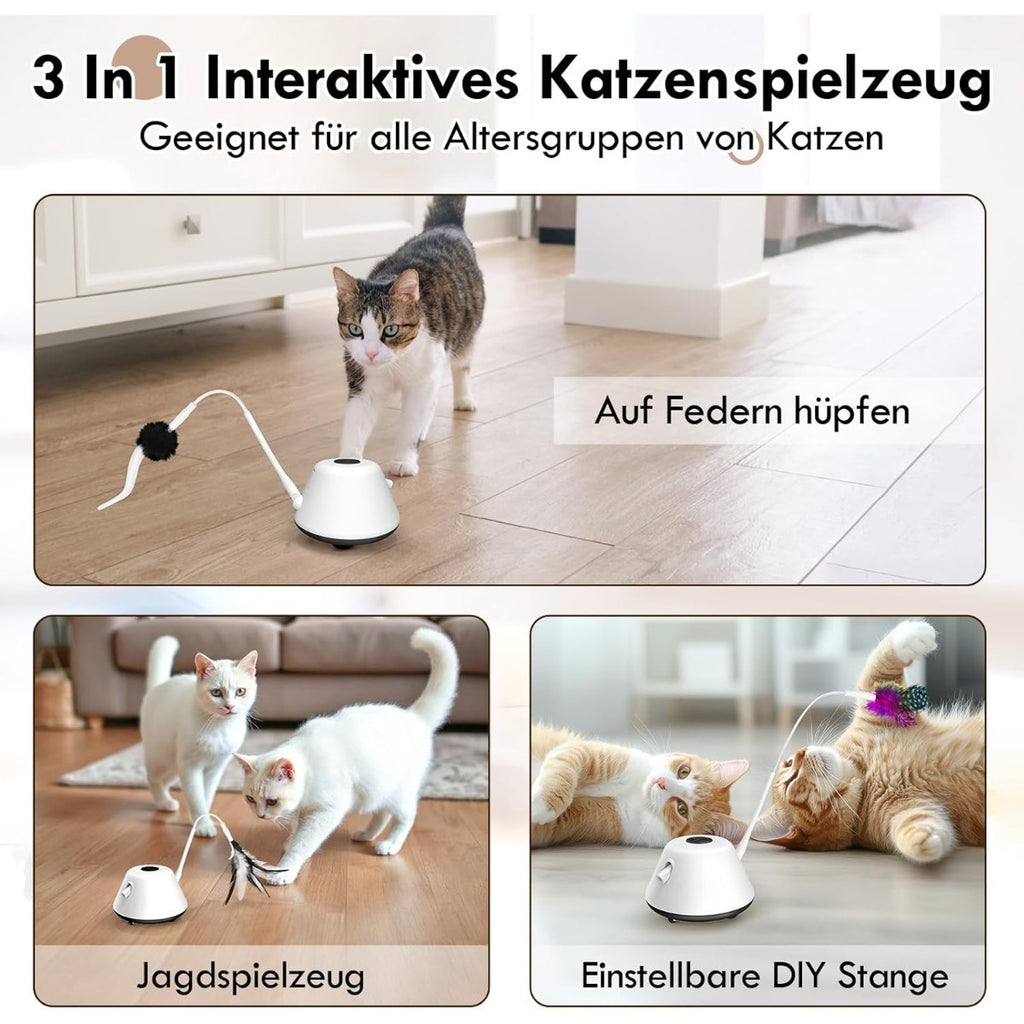 PT2021 Jouet de chat en noir – pour jouer actif et entertaining