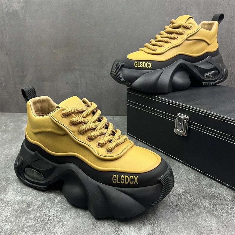 Chaussures pour hommes Tendance de surface cuir Sports Platform de loisirs