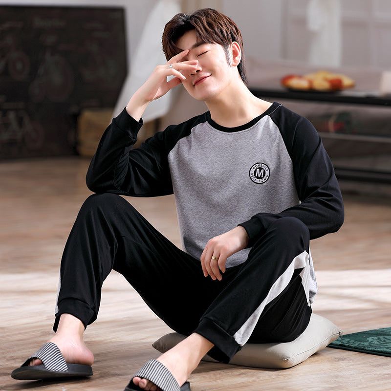 Men's Spring Summer Thin Casual Pure Plus Size Homewear Middle Age