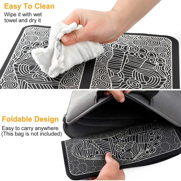 EMS Foot Massage Pad Massager électrique Stimulateur Unité Rechargeable Jambe Reformage Muscle P