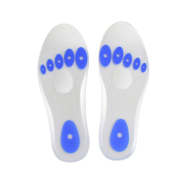 Semelles intérieures en silicone transparent pour hommes et femmes