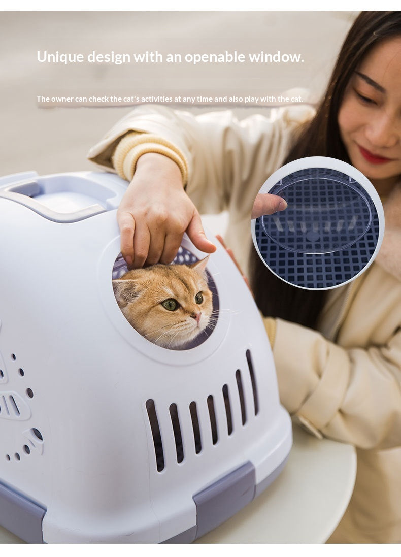 Animaux de compagnie Cat Cage Plastic Portable