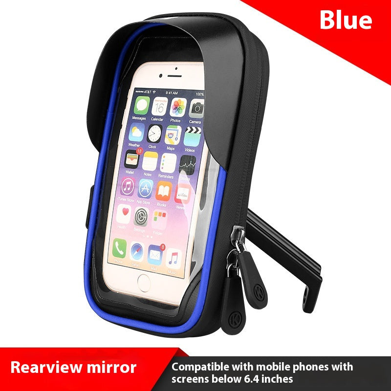 Bicycle Mobile Phone Stand Waterproof Touch Screen Bag Electric Car Motorcycle Cycling Fit