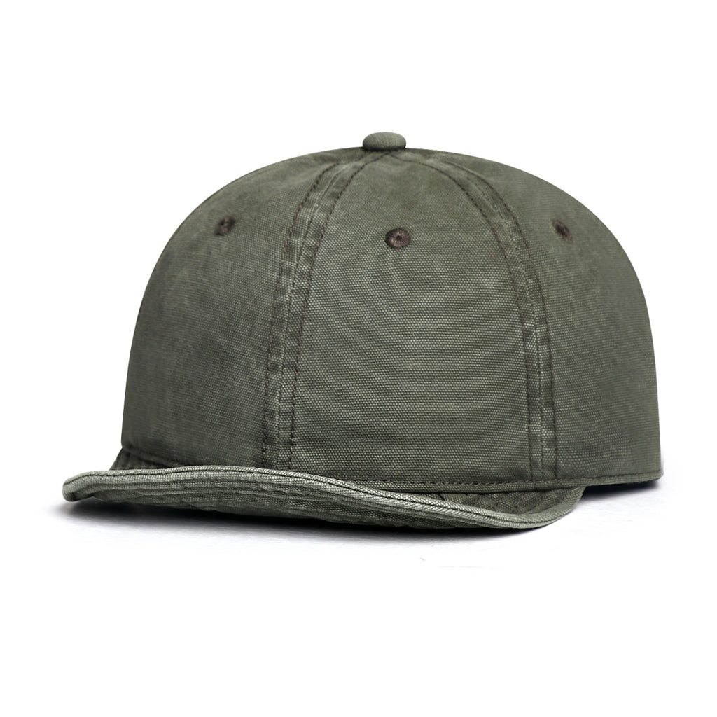 Style japonais Rétro Lavé à l'eau toile décontraction Soft Brim Casquette de baseball pour quotidien commu