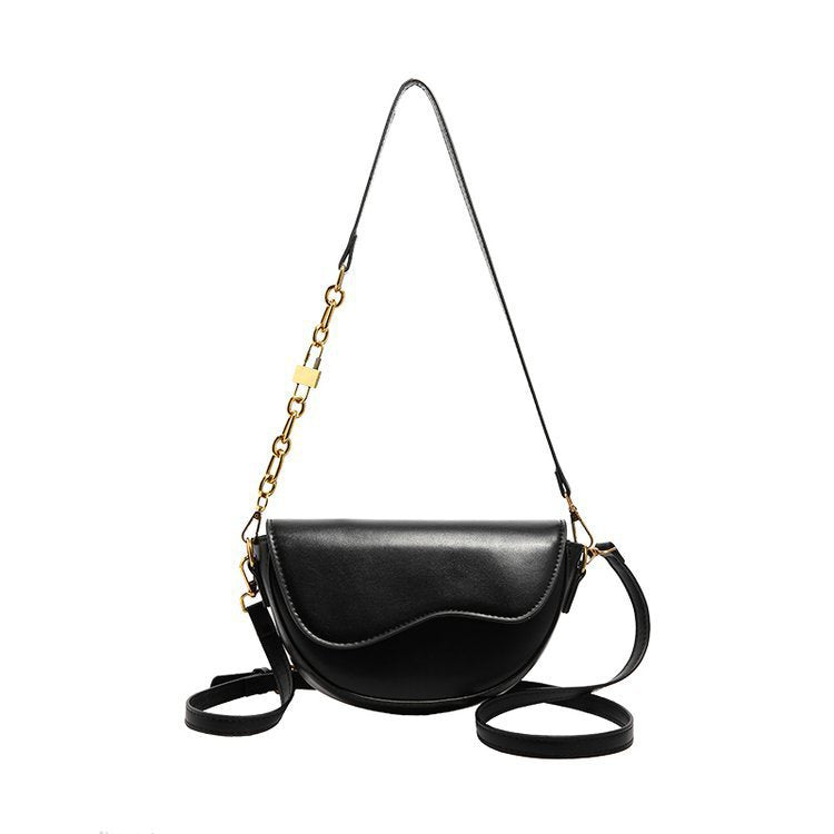 Petit sac à épaule carré minimaliste Saddle
