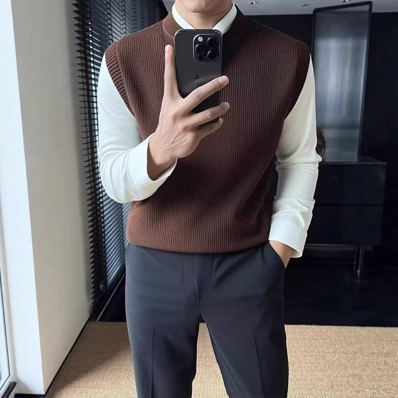 Léger luxe Business-casual Knit Vest