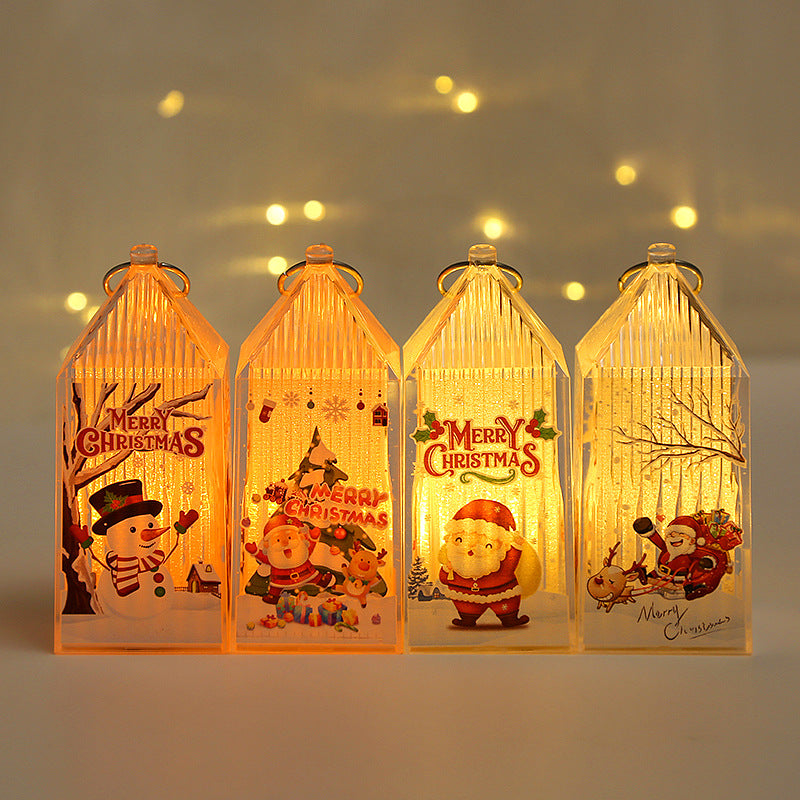 Décorations de Noël Cadeaux de la veille de Noël pour enfants Portable Nightlight Ornaments Shop Wi