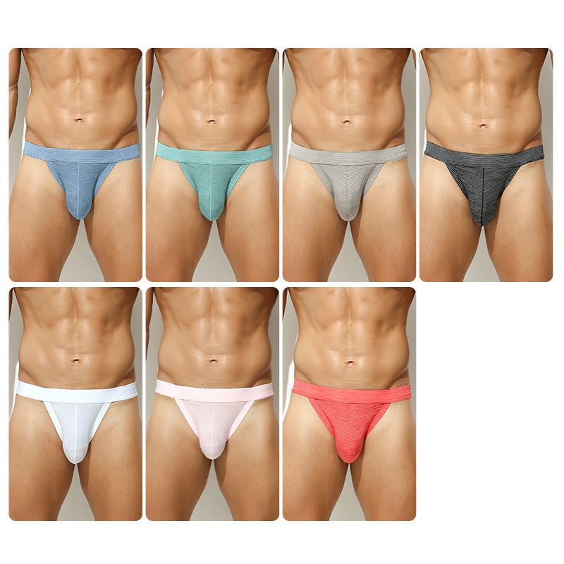 Les slips haute coupe pour hommes montrent les sous-vêtements sexy du Triangle Big Nylon