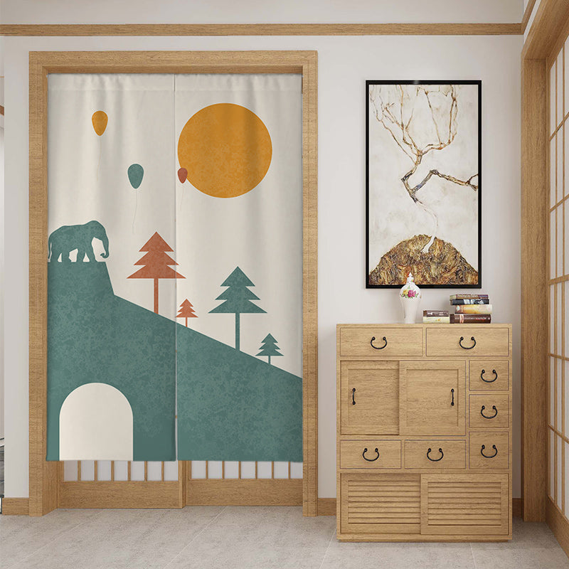 Rideaux de porte en tissu personnalisé