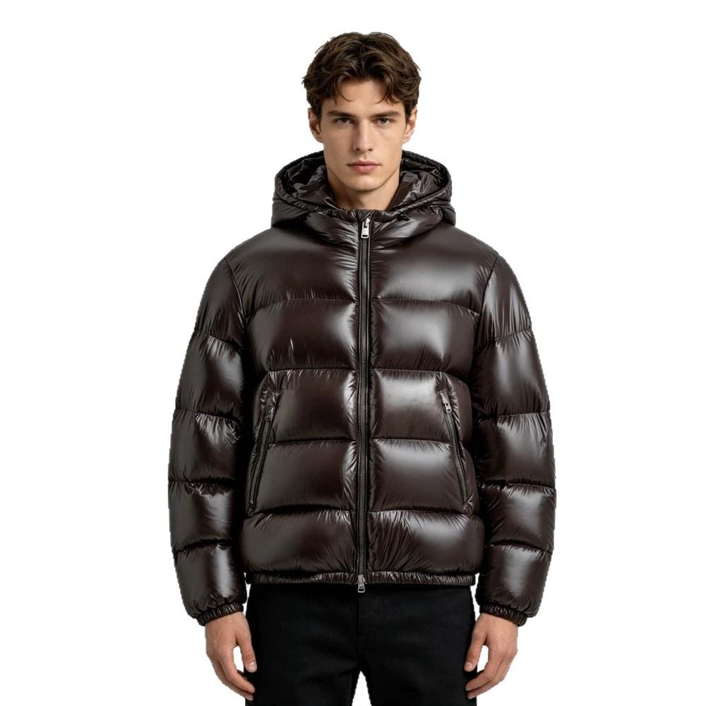 Hommes Coton à capuche Veste rembourrée Casual and Warm European American Style Outerwear