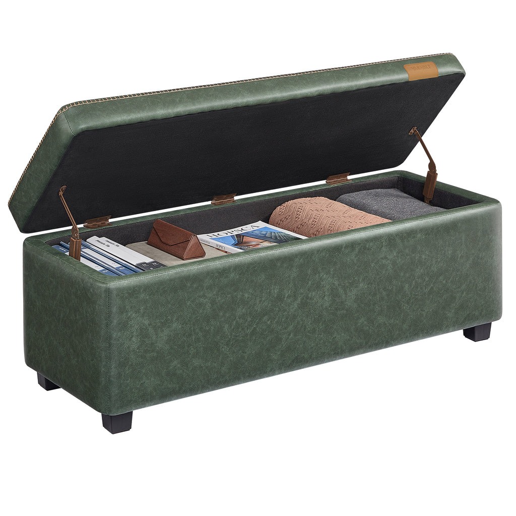 VASAGLE Entreposage Banc Ottoman avec couture