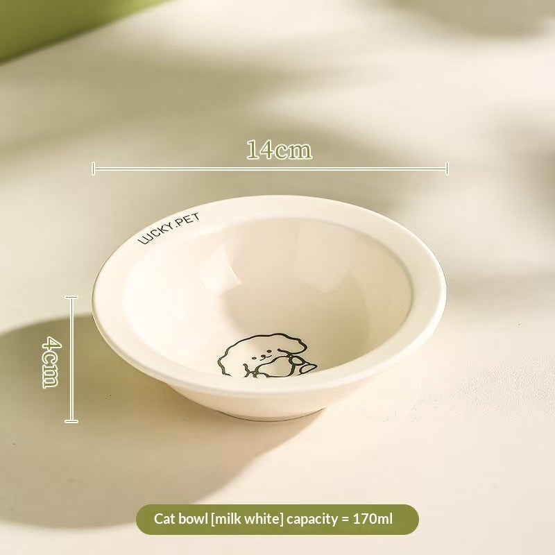 Creative Cartoon Flying Saucer Stick with Stand Bowl