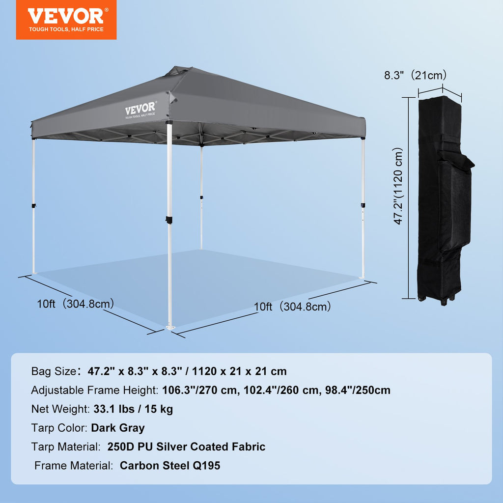 Tente de canopée pop up VEVOR