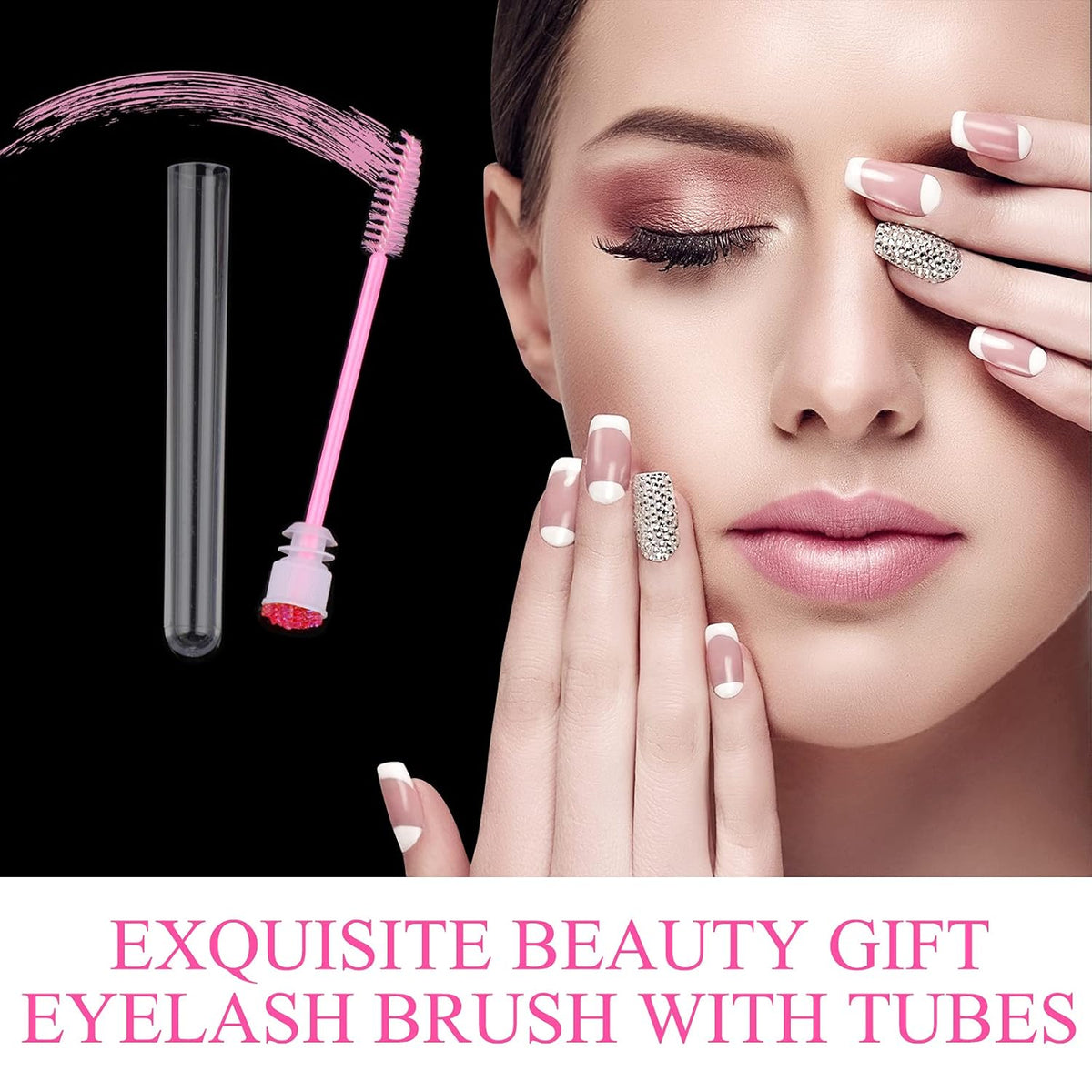10 - 50 PCs jetables cils et brosses Mascara Diamond Lash Spoolie Wands pour maquillage