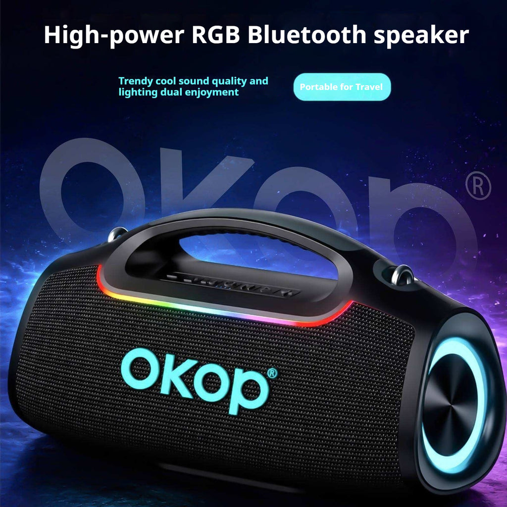 KP-875 Meilleur marché Portable Bluetooth haut-parleur haute puissance RGB éclairage multifunct