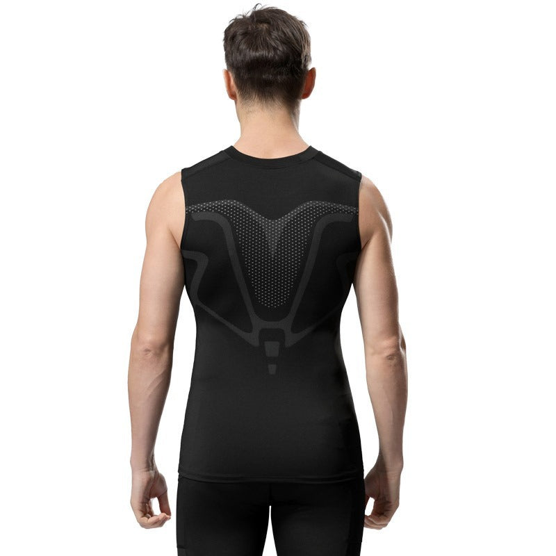 Tight Vest hommes Basketball Sports Tight American Style Training Vest Base à séchage rapide El