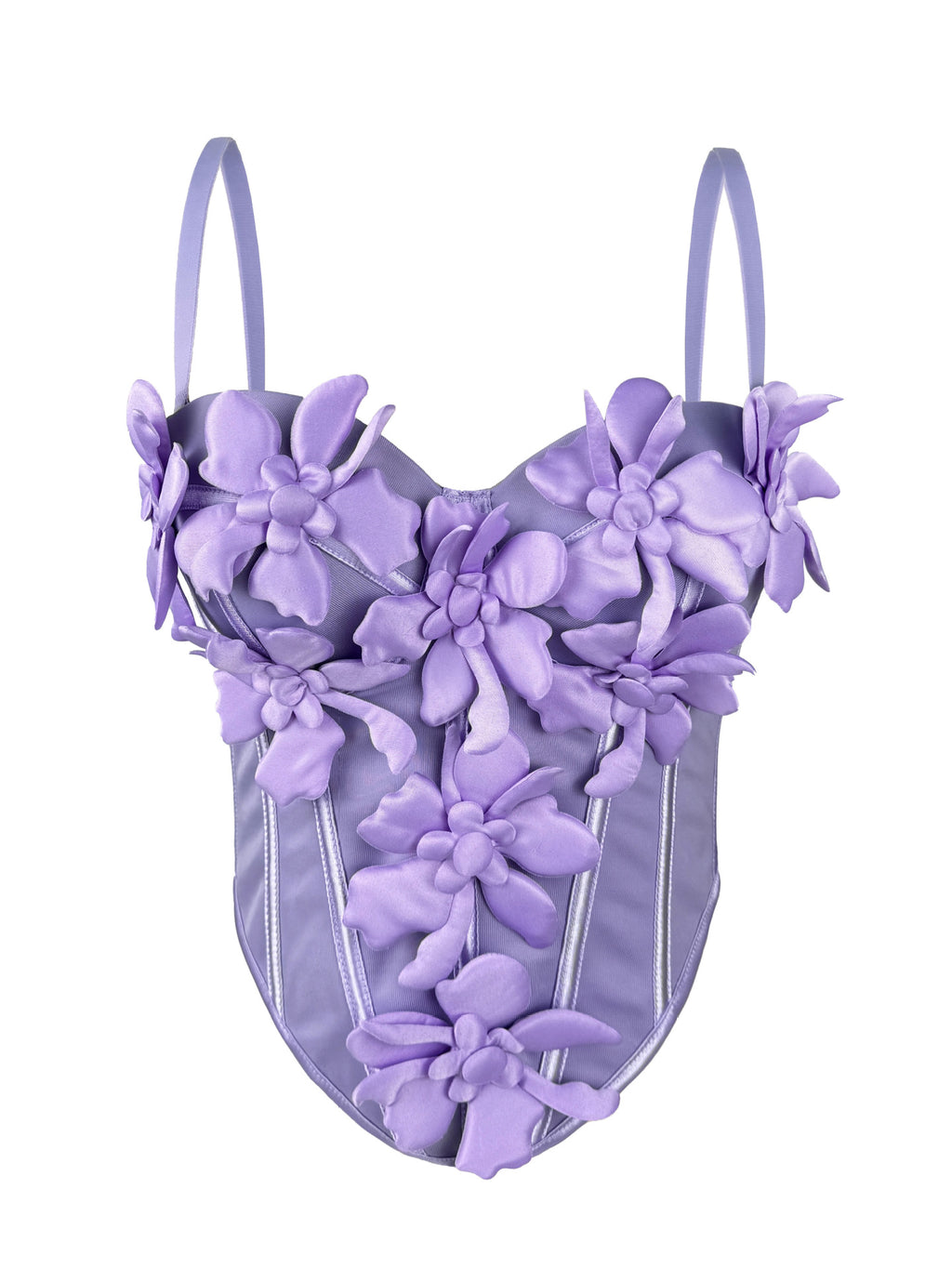 Europe et États-Unis Camisole de fleurs tridimensionnelle Top Slim-fit Pure Desire St