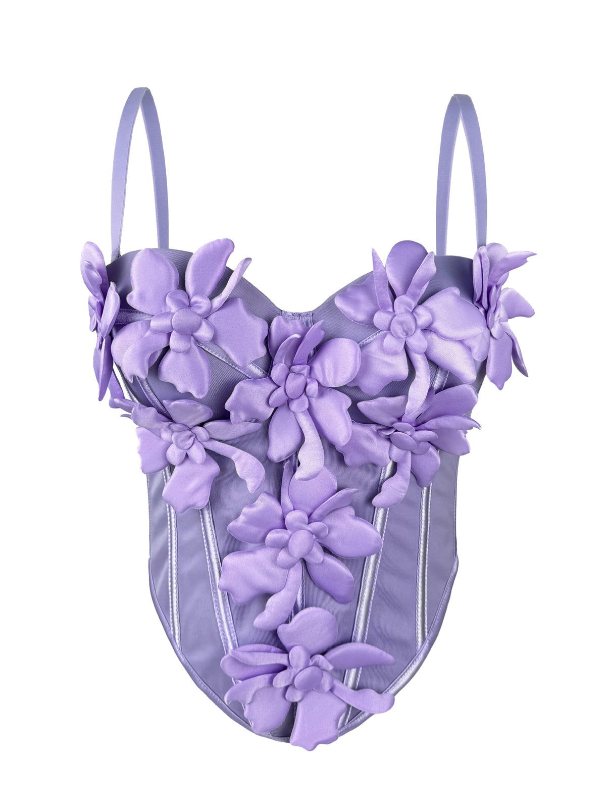 Europe et États-Unis Camisole de fleurs tridimensionnelle Top Slim-fit Pure Desire St