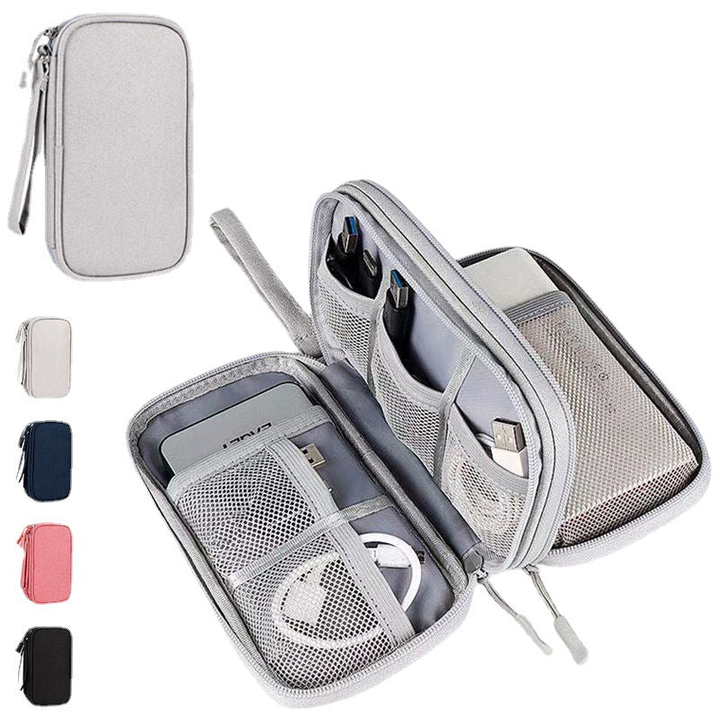 Mode Waterproof Data Cable Portable Power Bank Sac de rangement